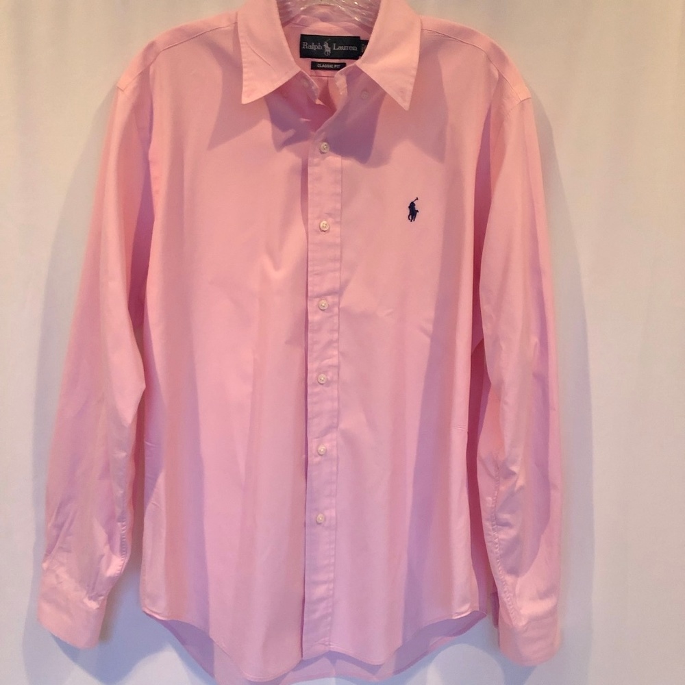 Ralph Lauren Classic Fit Pink Oxford
